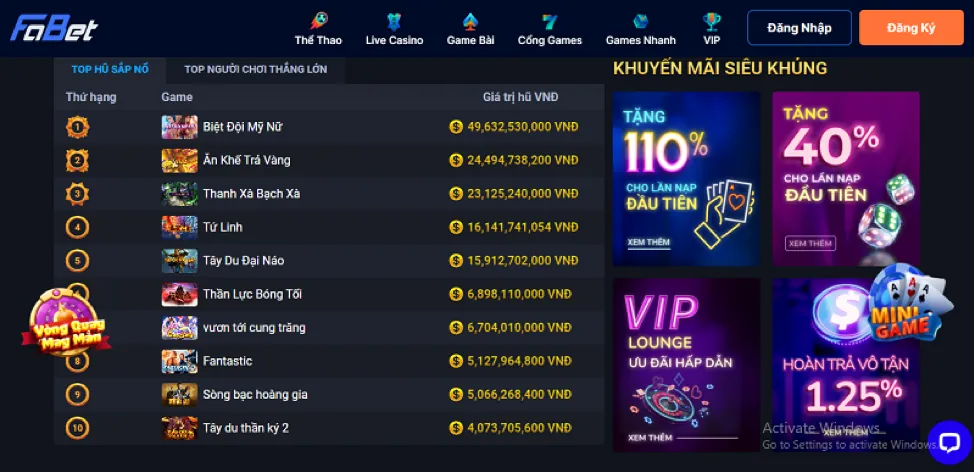 Banner khuyến mãi game bắn cá l33 link mới
